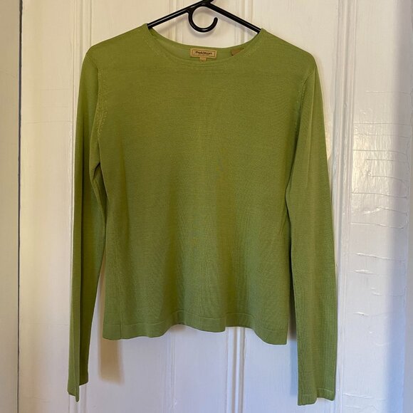 Paul Stuart Sweaters - Paul Stuart Silk Sweater - Olive Green